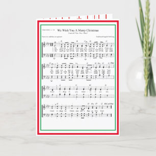 We Wish You A Merry Christmas Sheet Music Holiday