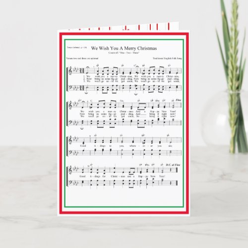 We Wish You A Merry Christmas Sheet Music Holiday 