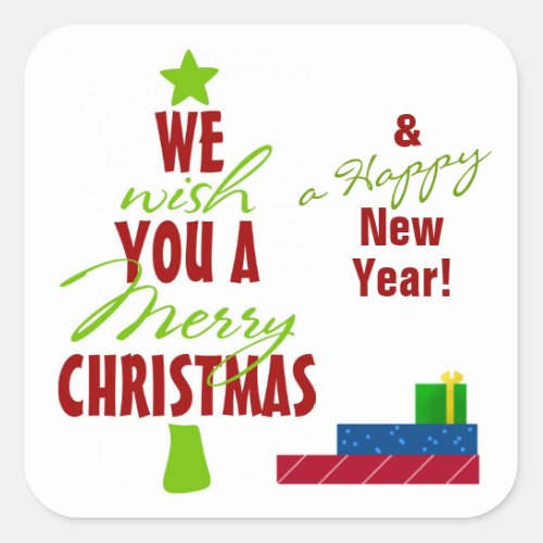 We Wish You a Merry Christmas Stickers