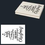 We wish you a merry Christmas Tree design  Rubber Stamp<br><div class="desc">Spread the festive spirit with our "We Wish You a Merry Christmas" Tree Design Rubber Stamp, a delightful and personalized way to add a touch of holiday cheer to your cards, gift tags, and more. This rubber stamp features a charming Christmas tree design, creating a unique and visually appealing impression....</div>
