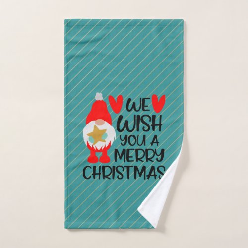 We Wish You A Very Merry Christmas Hand Towel