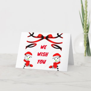 "WE" WISH "YOU" A VERY MERRY CHRISTMAS HOLIDAY CAR