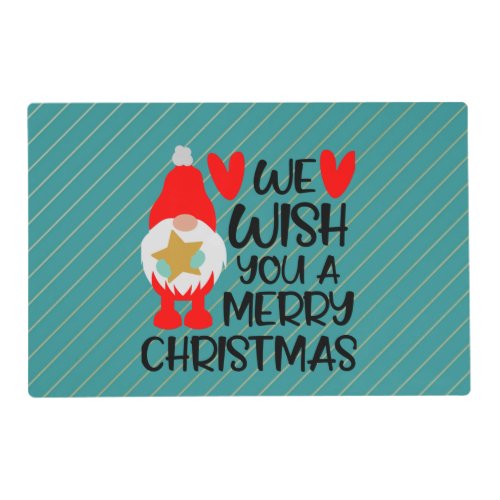 We Wish You A Very Merry Christmas Placemat