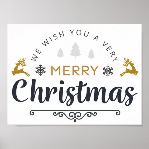 We Wish You A Very Merry Christmas Poster
