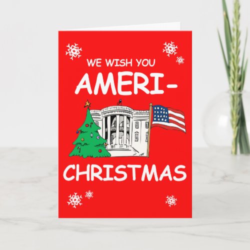 We Wish You Ameri_Christmas and a Happy New Year Holiday Card