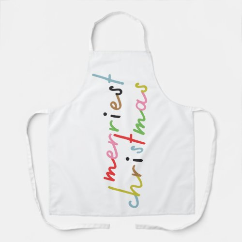 we wish you MERRY CHRISTMAS and a NEW YEAR Apron