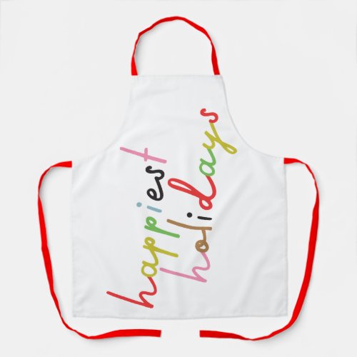 we wish you MERRY CHRISTMAS and a NEW YEAR Apron