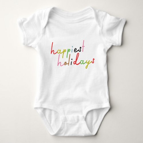 we wish you MERRY CHRISTMAS and a NEW YEAR Baby Bodysuit