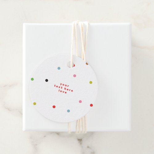 We wish you MERRY CHRISTMAS  COLORFUL NEW YEAR Favor Tags
