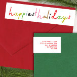 We wish you MERRY CHRISTMAS & COLORFUL NEW YEAR Wrap Around Label<br><div class="desc">We wish you MERRY CHRISTMAS & COLORFUL NEW YEAR _____________________________ ***this design is part of a christmas holiday collection*** ntroducing my delightful "We Wish You Merry Christmas & Colorful New Year" collection! Get ready to embrace the holiday spirit with this vibrant and heartfelt design. The main text, beautifully handwritten in...</div>