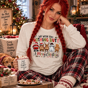 We Wish You Nothing Butt a Merry Christmas Tri-Blend Shirt