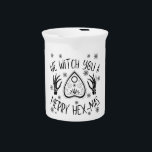 We Witch You A Merry Hex-Mas Beverage Pitcher<br><div class="desc">We Witch You A Merry Hex-Mas</div>