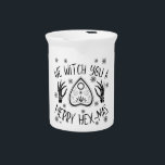 We Witch You A Merry Hex-Mas Beverage Pitcher<br><div class="desc">We Witch You A Merry Hex-Mas</div>