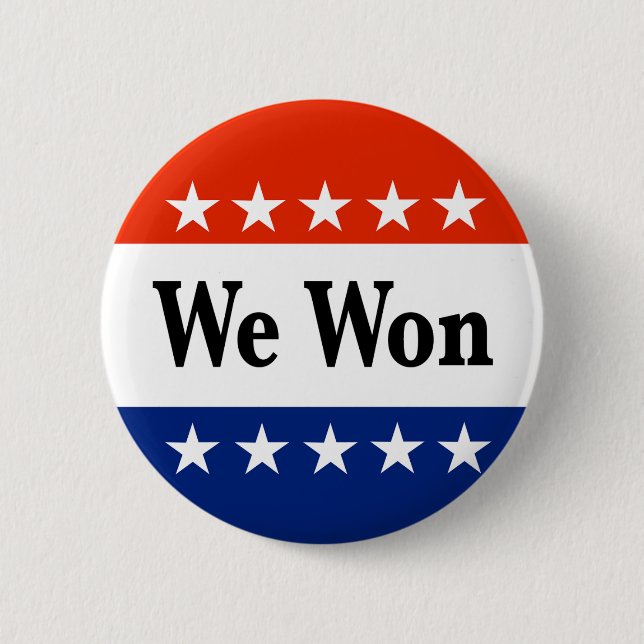 We Won 2026 Elections Button (Front)