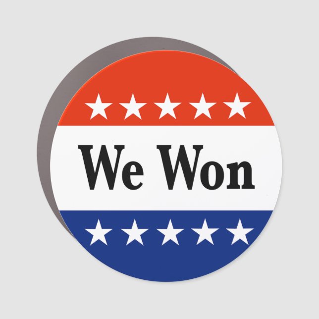 We Won 2026 Elections Car Magnet (Front)