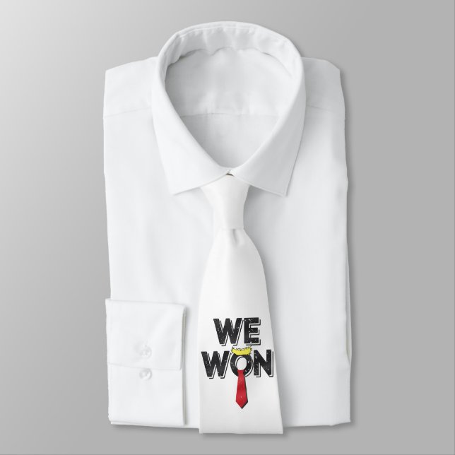 We Won Donald Trump 2024 Neck Tie (Tied)