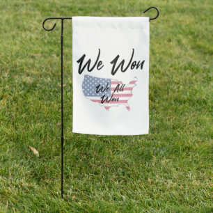 We Won Garden Flag