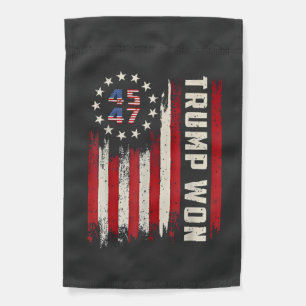 We Won TRUMP INAUGURATION American Flag 