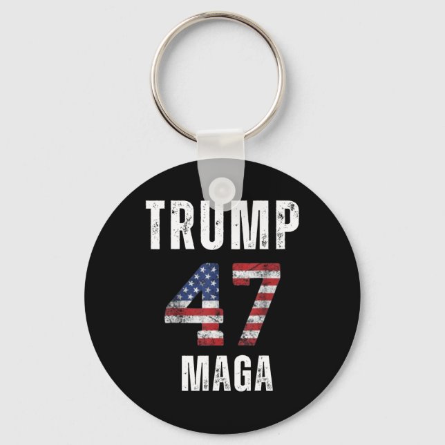 We Won Win Inauguration Day 2025 47th President Am Keychain (Front)