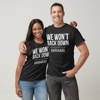 We Won't Back Down Lung Cancer Awareness Family T-Shirt