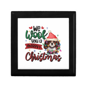 We Woof You a Merry Christmas - Funny Spaniel Dog Gift Box