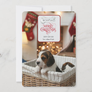 We "Woof" You Holiday Photo Card