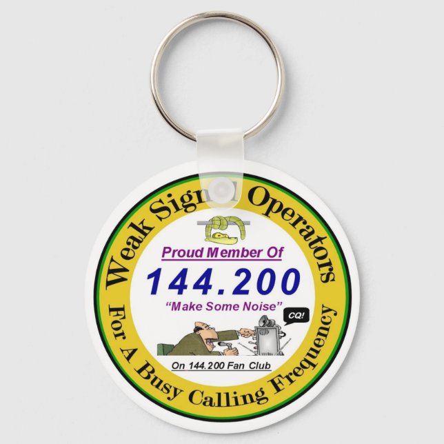 Weak Signal Logo Keychain (Front)