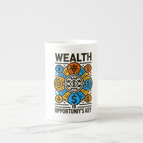 Wealth is Opportunitys Key Mugs