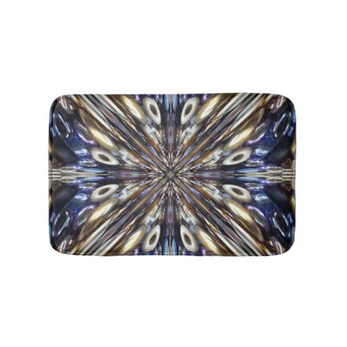 Wealth Of Seed Beading Abstract Pattern Bath Mat