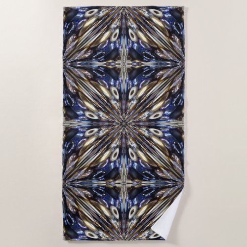 Wealth Of Seed Beading Abstract Pattern Beach Towel