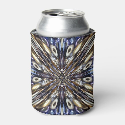 Wealth Of Seed Beading Abstract Pattern  Can Cooler