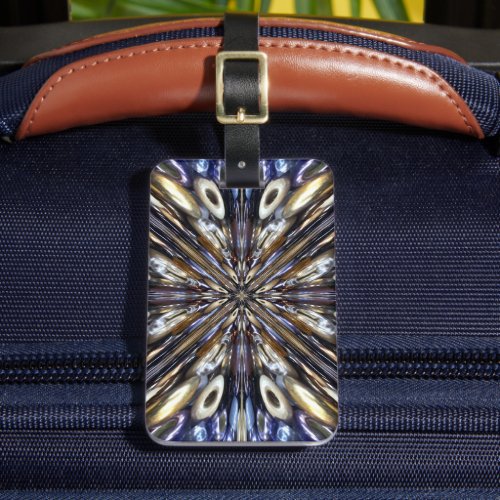Wealth Of Seed Beading Abstract Pattern  Luggage Tag