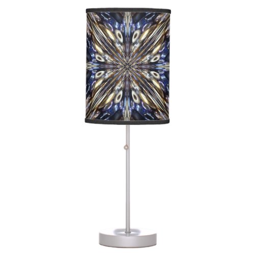Wealth Of Seed Beading Abstract Pattern Table Lamp