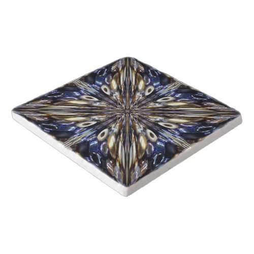 Wealth Of Seed Beading Abstract Pattern Trivet