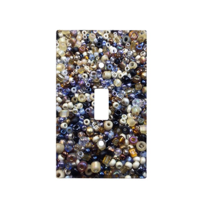 Wealth Of Seed Beading Light Switch Cover (Front)