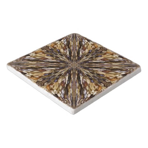 Wealth Of Seed Beads Abstract Pattern Trivet