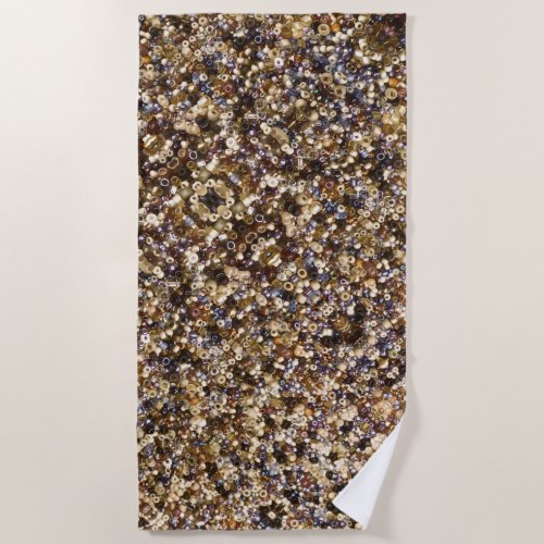 Wealth Of Seed Beads Beach Towel