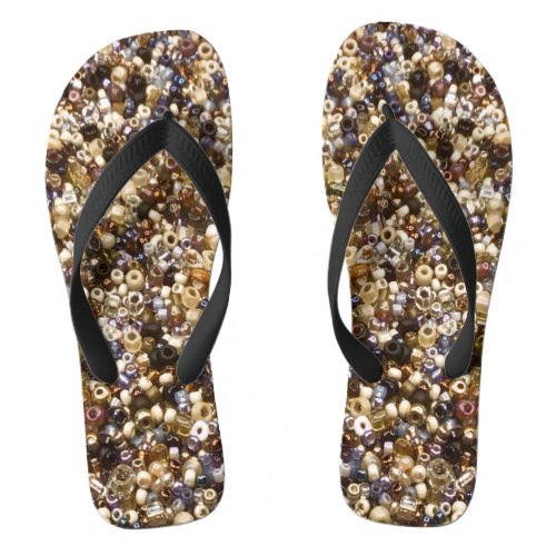 Wealth Of Seed Beads  Flip Flops