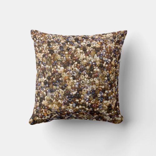 Wealth Of Seed Beads Throw Pillow