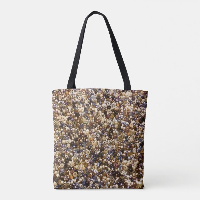Wealth Of Seed Beads Tote Bag (Back)