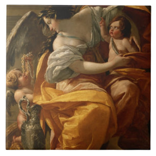 Wealth (oil on canvas) ceramic tile