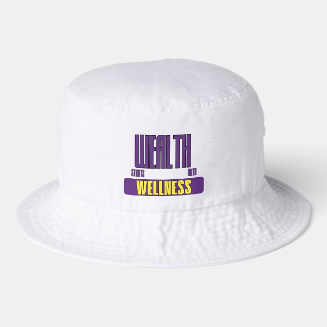 Wealth Starts With Wellness Foundation Legacy Bucket Hat (Front)
