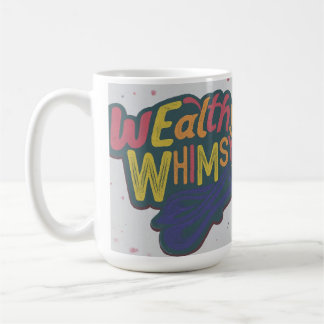 Wealth Whimsy multi color letter design Coffee Mug