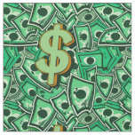 Pink Dollar Sign Fabric | Zazzle