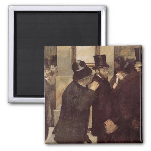 Wealthy Men at the Stock Exchange by Edgar Degas Magnet