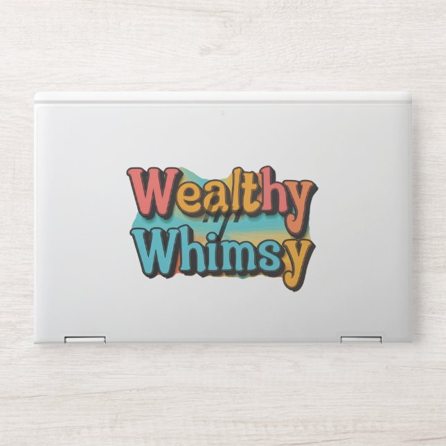Wealthy Whimsy HP Laptop Skin (Front)
