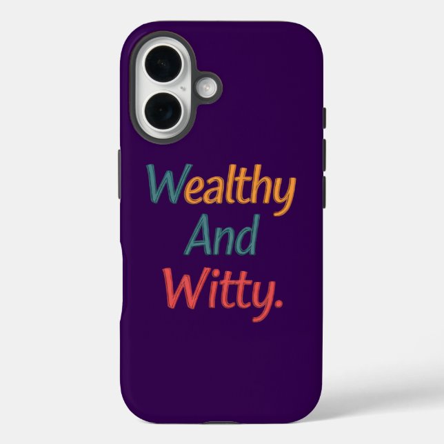 Wealthy & Witty iPhoneiPhone / iPad case (Back)