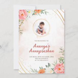 Weaning ceremony invite & Annaprasan invitation