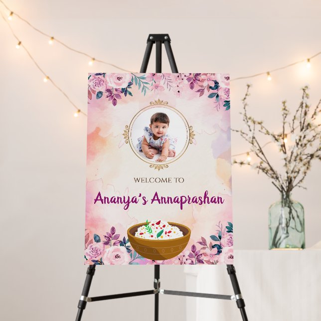 Weaning ceremony sign & Annaprashan decor (In Situ (Stand))