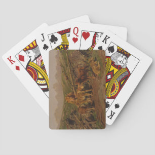 Weaning the Calves (by Rosa Bonheur) Poker Cards